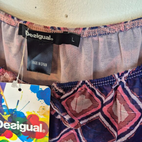 Desigual Multicolor Geometric Blouse - Picture 2 of 9